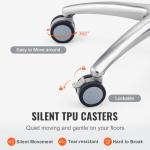 Height Adjustable Stainless Steel Mobile Lab Cart