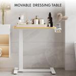 Adjustable Rolling Overbed Table with Wheels