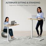 Adjustable Rolling Overbed Table with Wheels