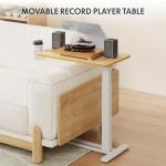 Adjustable Rolling Overbed Table with Wheels