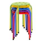 Norwood Stacking Stools for Kids & Adults, 5-Pack