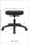 Adjustable Round Stool for Labs and Offices