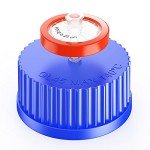 Blue Vented Screw Caps with PTFE Filters - 2 Pack