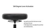 Adjustable Round Stool for Labs and Offices