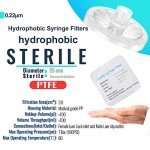 PTFE Sterile Syringe Filters, 0.22um, 10 Pack