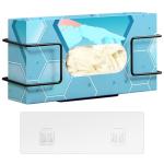 Wall-Mounted Glove Dispenser Holder - Black