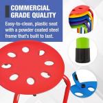 Norwood Stacking Stools for Kids & Adults, 5-Pack