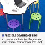 Norwood Stacking Stools for Kids & Adults, 5-Pack