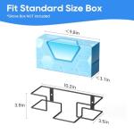 Wall-Mounted Glove Dispenser Holder - Black