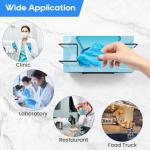 Wall-Mounted Glove Dispenser Holder - Black