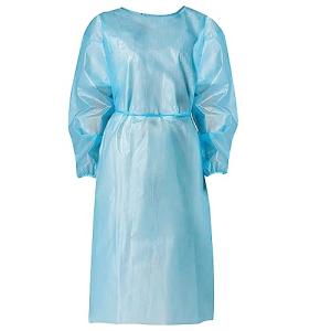 20 Pack Disposable Isolation Gowns - Level 2 Blue