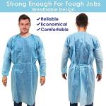 20 Pack Disposable Isolation Gowns - Level 2 Blue
