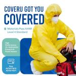 Medtecs Disposable Hazmat Suits - 6 Sizes Available