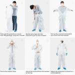 Disposable Hazmat Suit | Full Body Coverage, 7 Sizes