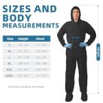 Disposable Isolation Coveralls with Hood and Zipper
