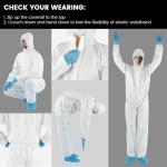 Disposable Hazmat Suit | Full Body Coverage, 7 Sizes