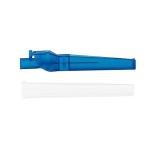 23Ga 1 Inch Safety Needles with Caps - 100 Pack