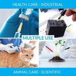 23Ga 1 Inch Safety Needles with Caps - 100 Pack