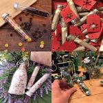 10 Pack 45ml Clear Plastic Test Tubes with Caps