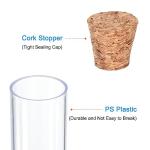 30ml Plastic Test Tubes with Cork Stoppers - 15 Pack