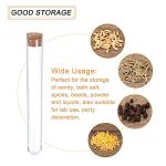 30ml Plastic Test Tubes with Cork Stoppers - 15 Pack
