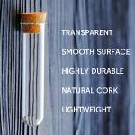 50PCS Clear Plastic Test Tubes with Lids