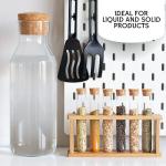 50PCS Clear Plastic Test Tubes with Lids