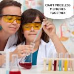 50PCS Clear Plastic Test Tubes with Lids