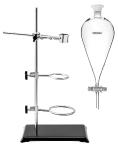 Heavy-Wall 1000ml Conical Separating Funnel with Rack