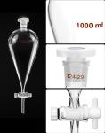Heavy-Wall 1000ml Conical Separating Funnel with Rack