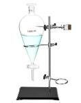 Heavy-Wall 1000ml Conical Separating Funnel with Rack