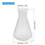 Patikil 500ml Clear Plastic Erlenmeyer Flask