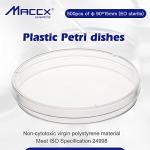 Maccx 10 Pack Sterile Plastic Petri Dishes
