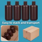 Leak-Proof 1000ml HDPE Round Lab Container