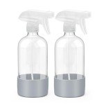Bontip 16oz Glass Spray Bottles with Silicone Sleeves