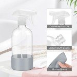 Bontip 16oz Glass Spray Bottles with Silicone Sleeves
