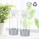 Bontip 16oz Glass Spray Bottles with Silicone Sleeves
