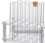 Transparent Acrylic Test Tube Holder with Handle