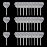 4ml Clear Heart Dropper Pipette - 100pcs