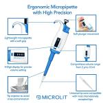 Microlit Single-Channel Adjustable Volume Pipette