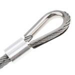 30PCS Stainless Steel M8 Wire Rope Thimbles