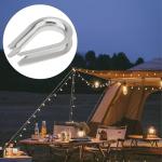 30PCS Stainless Steel M8 Wire Rope Thimbles