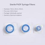 100 Pack Sterile 0.2μm Syringe Filters - 13mm