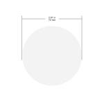 FunChem 74mm Cellulose Filter Paper Circles, 100 Pack