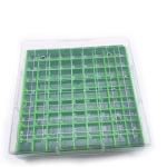 Green Polycarbonate CryoBox, 81 Place, 130mm Cube