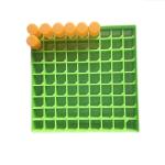 Green Polycarbonate CryoBox, 81 Place, 130mm Cube
