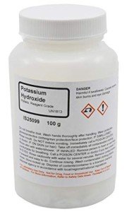 Potassium Hydroxide Reagent-Grade Pellets, 100g