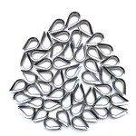 50 PCS M3 Stainless Steel Thimbles for Wire Rope