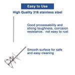 ONiLAB Stainless Steel Spiral Stirrer, 50mm Diameter