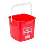 Red 6 Quart Cleaning Bucket with Spout & Handle